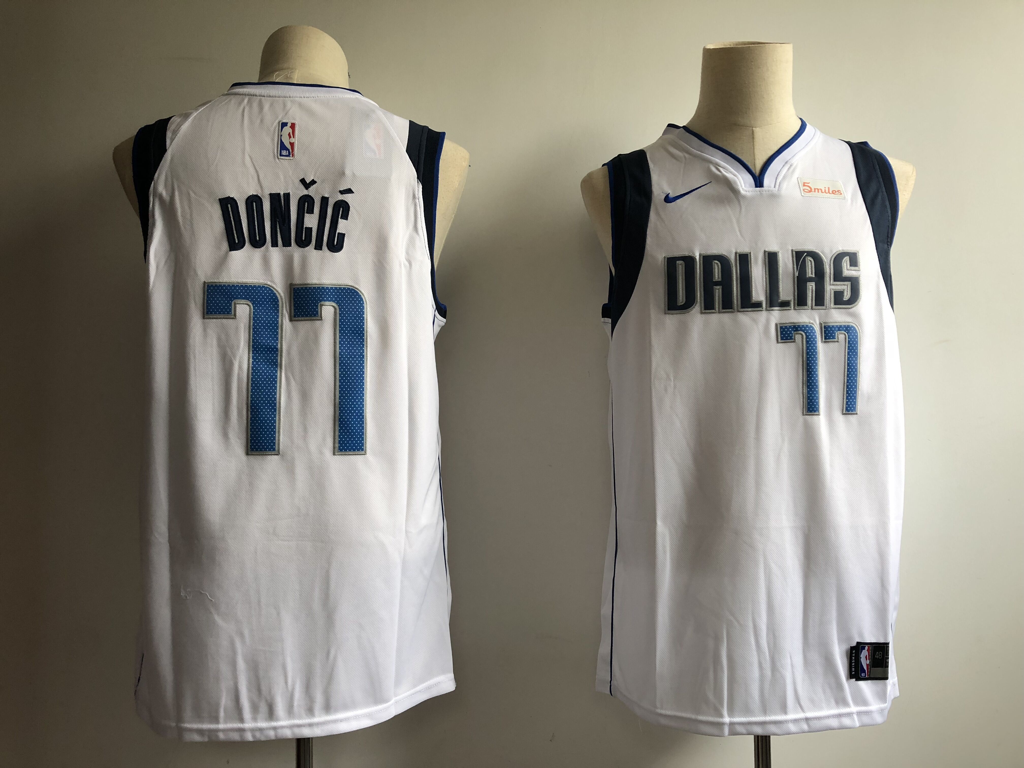 Men Dallas Mavericks #77 Doncic White Nike NBA Jerseys->dallas mavericks->NBA Jersey